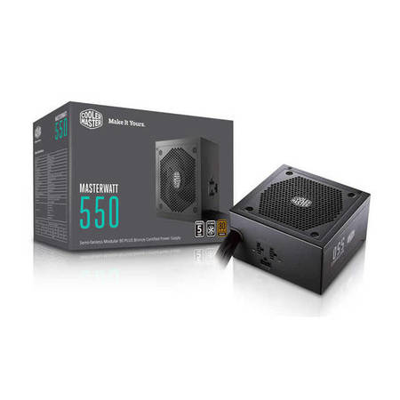 Coolermaster Masterwatt 550W 80 PLUS Bronze ATX 12V V2.4 Power Supply MPX-5501-AMAAB-US